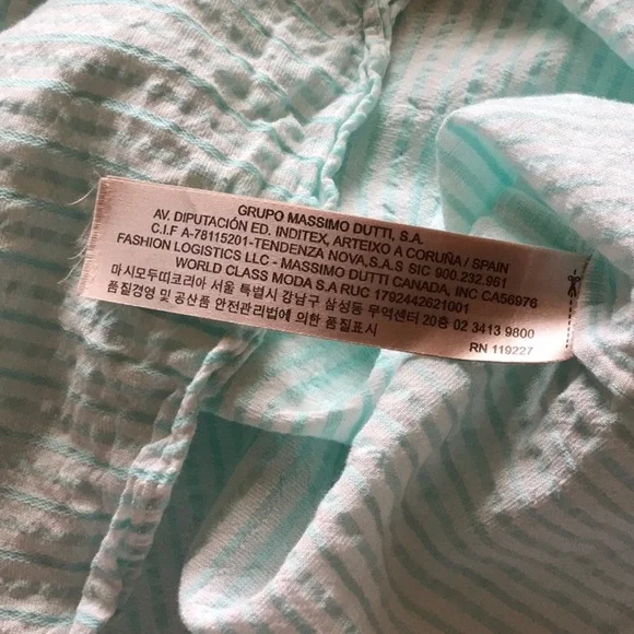 Massimo Dutti off shoulder viscose/linen/cotton elegant top - Picture 5 of 6